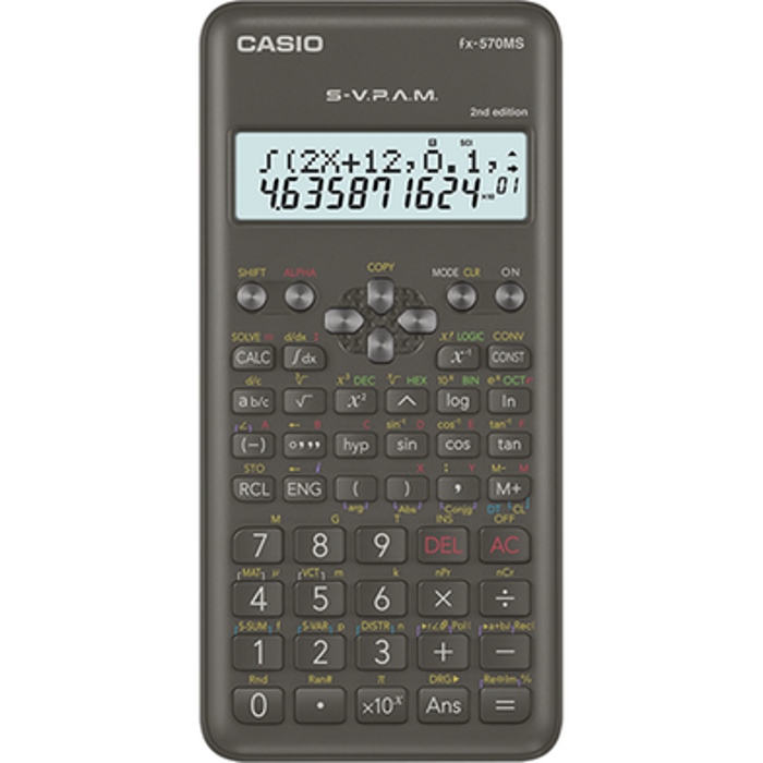 Casio 2nd Edition Scientific Calculator FX-570MS-2